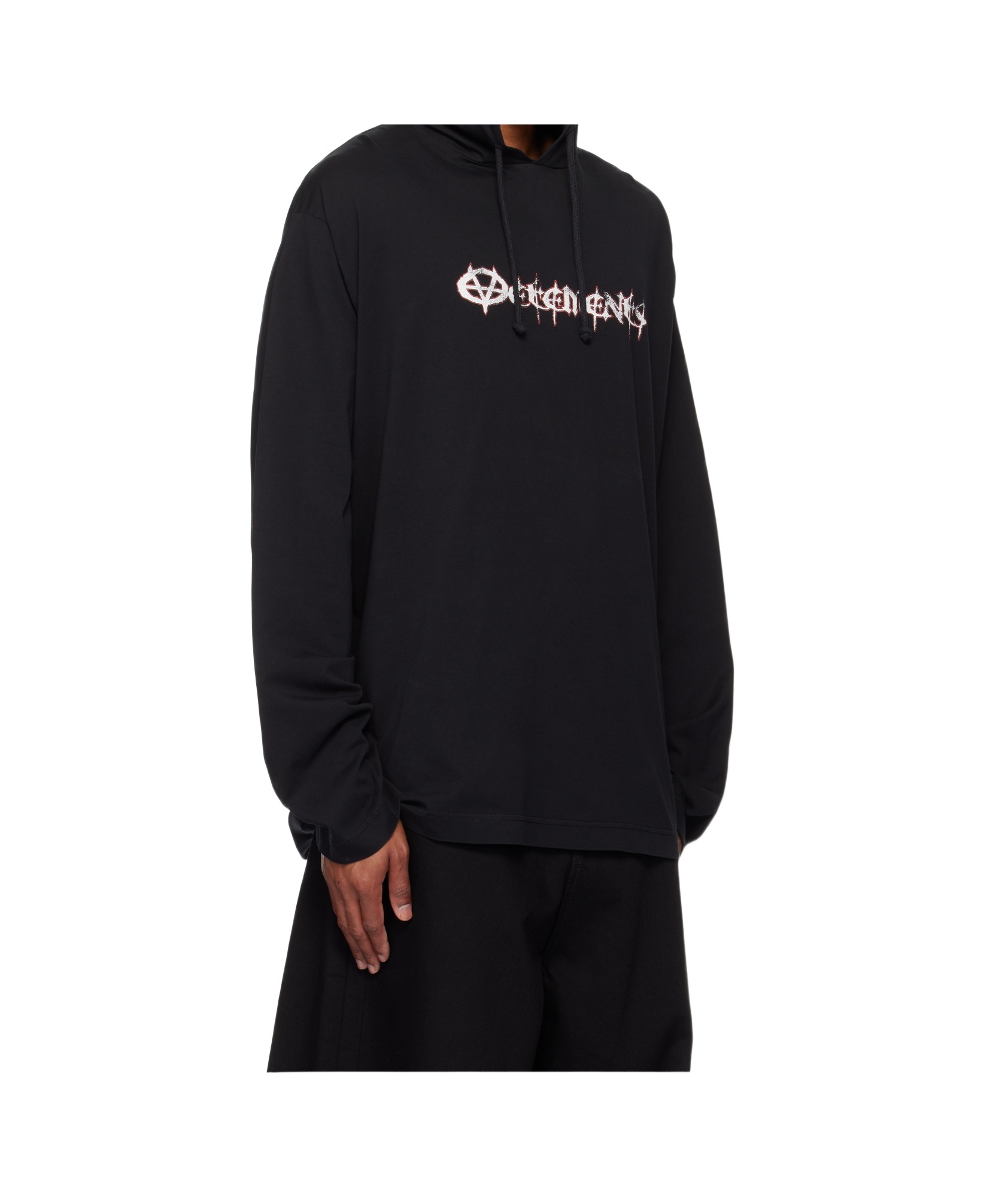 Vetements Hooded Sweater In Black