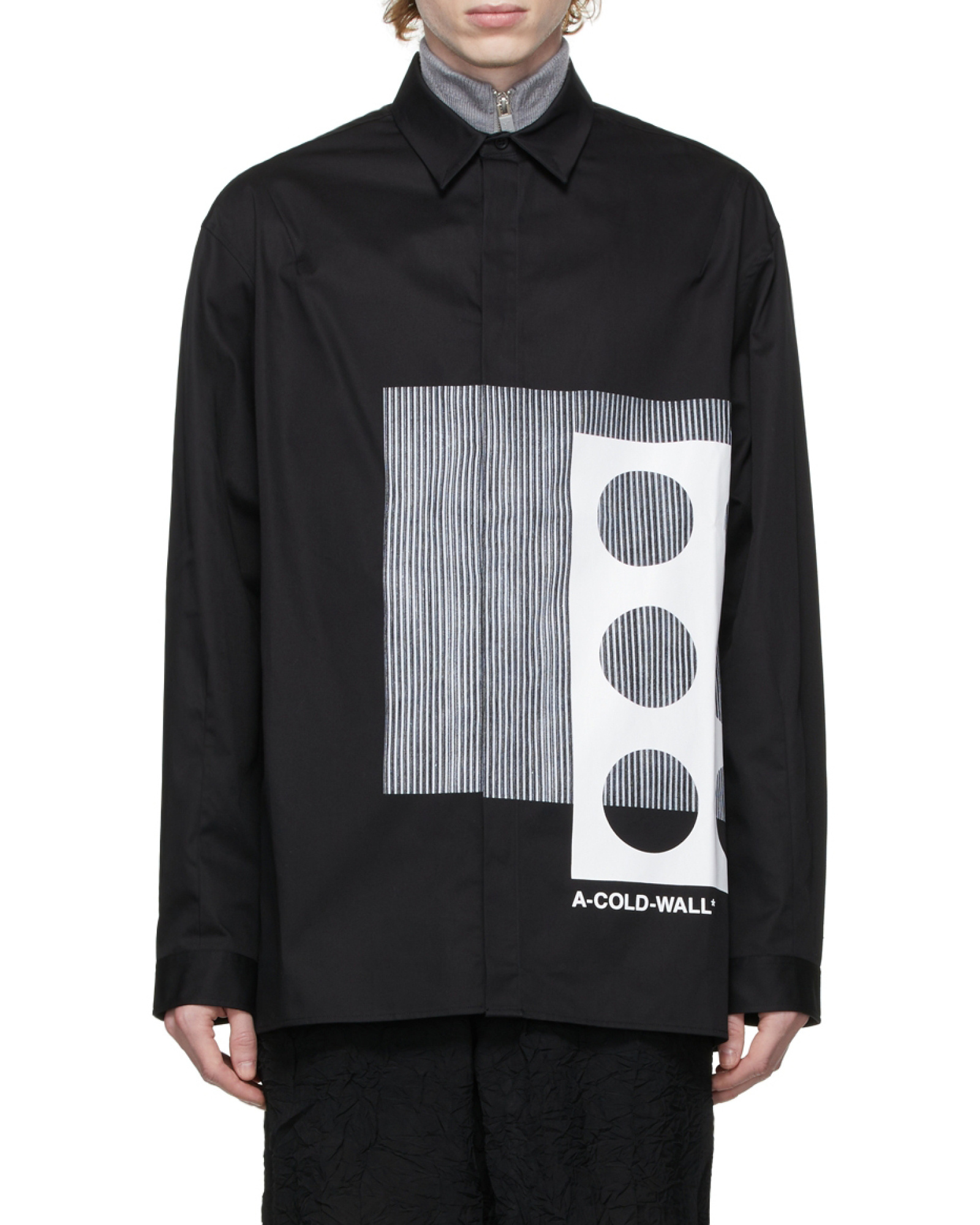 A-cold-wall* Black Logo Shirt In Black
