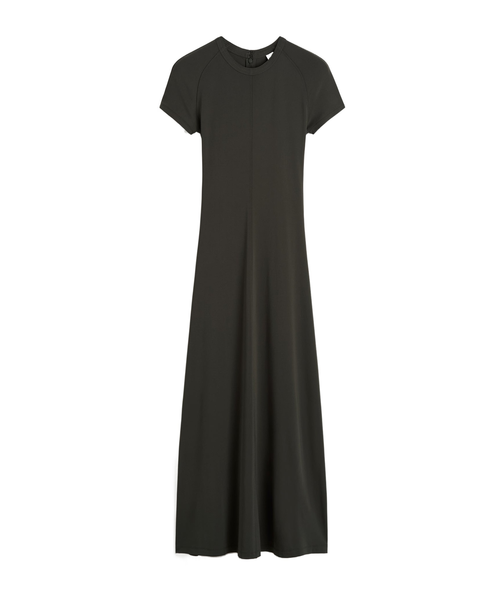 Totême Womens Pleated Short-sleeve Jersey Midi Dress Black Xs In Black