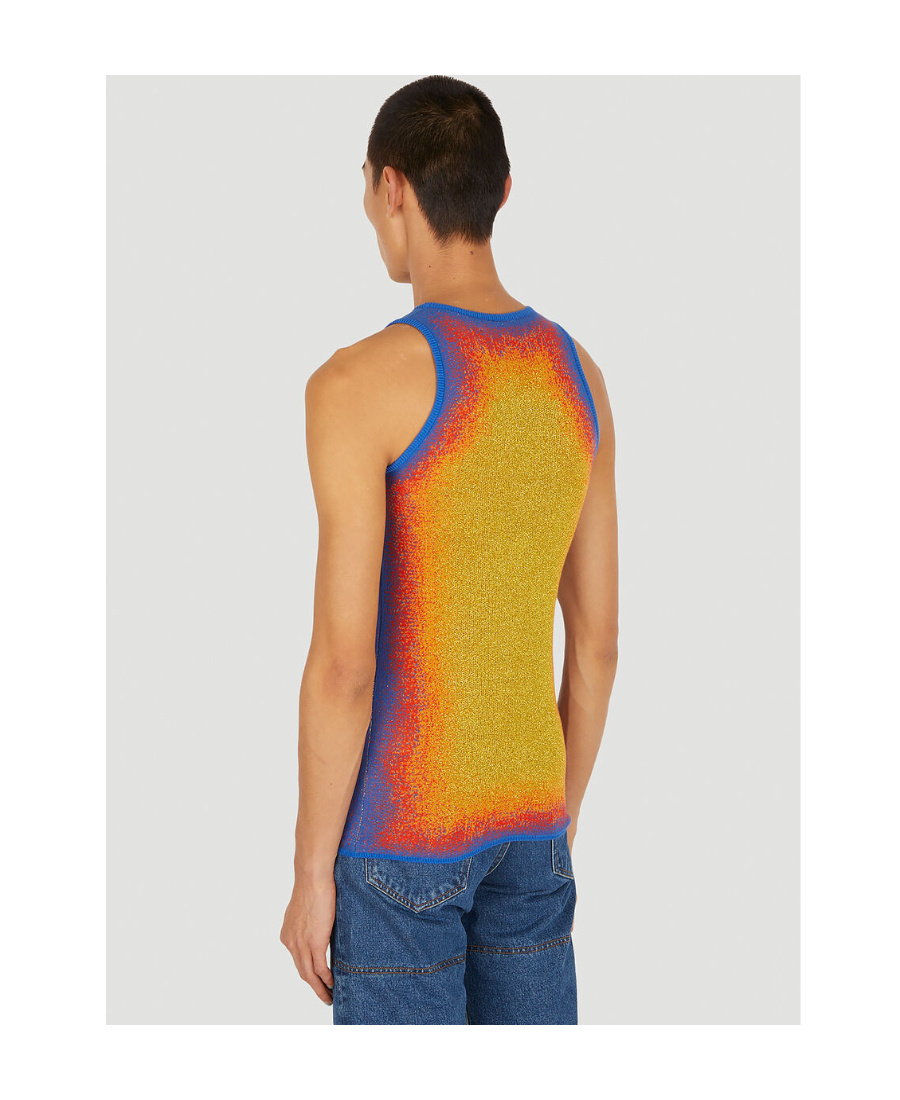 Y/project Gradient-knit Cotton-blend Tank Top