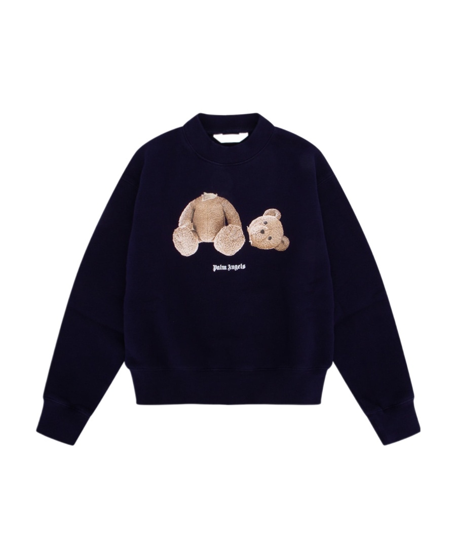 Palm Angels Bear Sweatshirt In Black