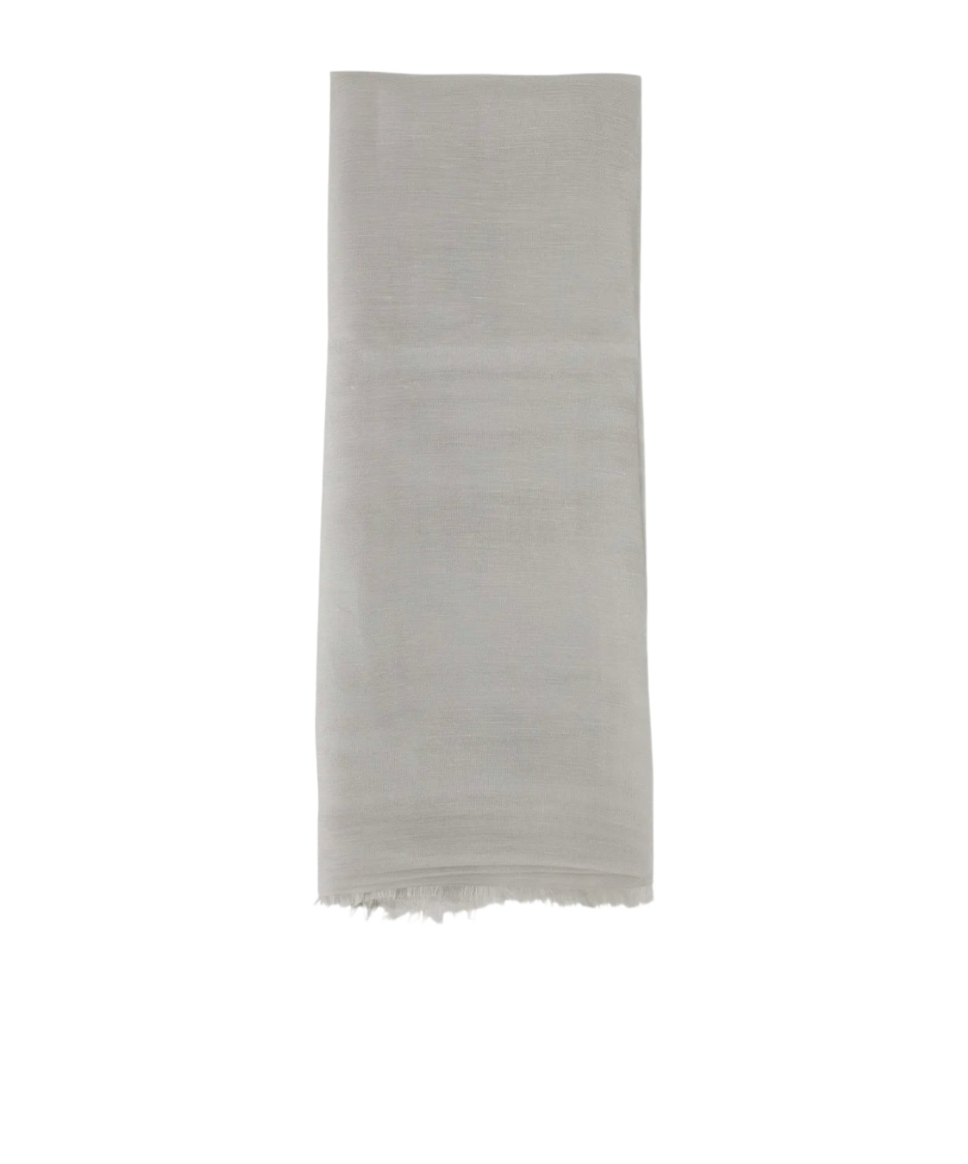 Max Mara Fringed Scarf In White
