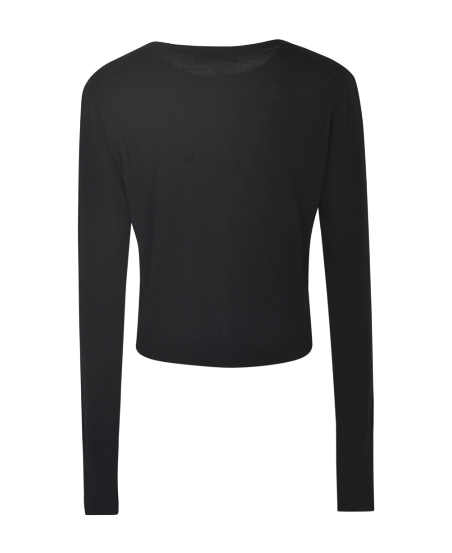 Vivienne Westwood Orb-embroidered Cropped Cardigan In Black