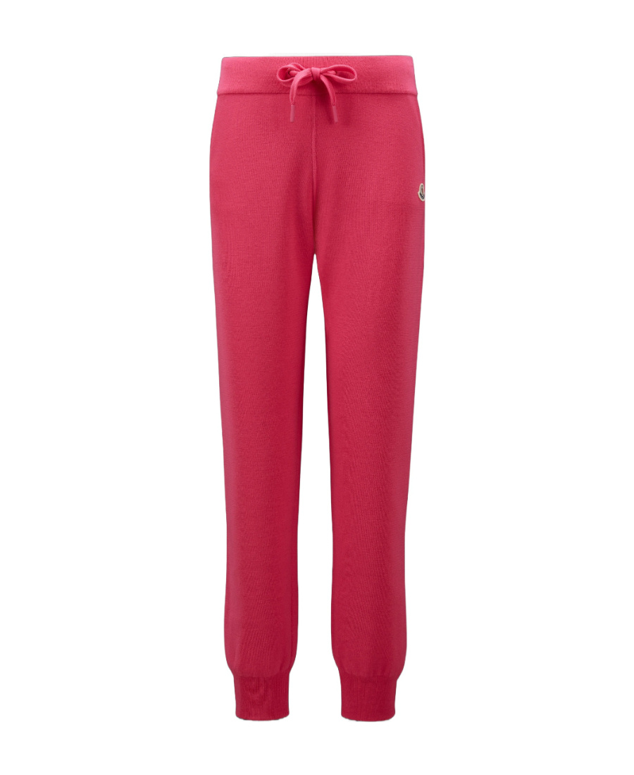 MONCLER LOGO WOOL TRACKPANTS