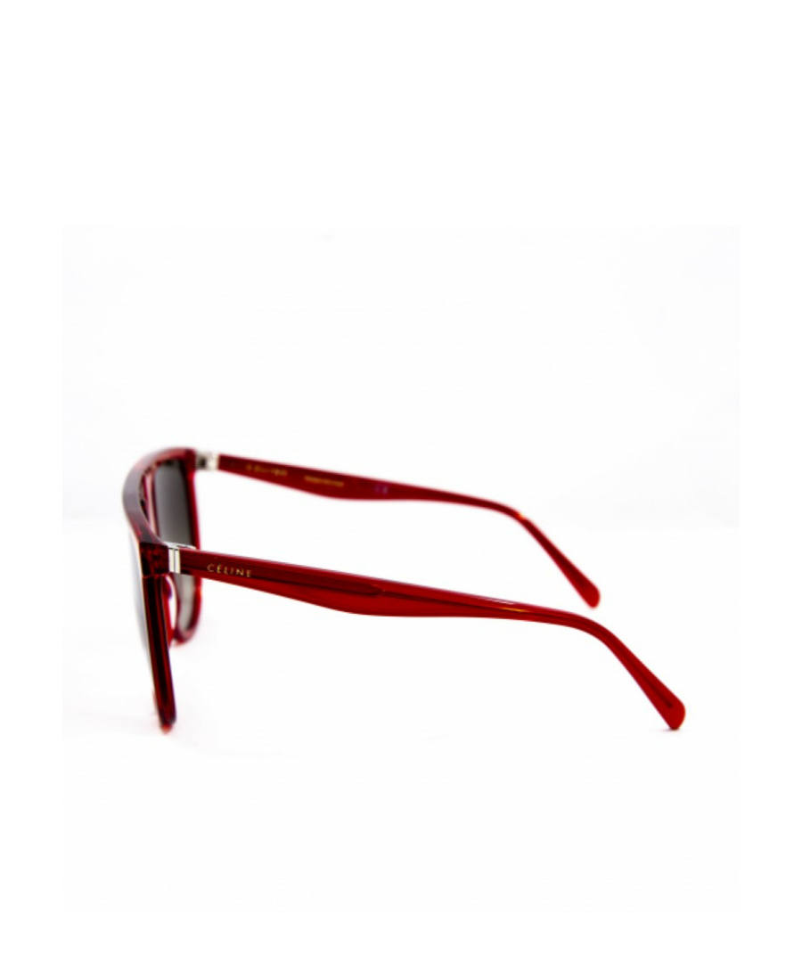 Celine Logo Logo Sunglasses In Red