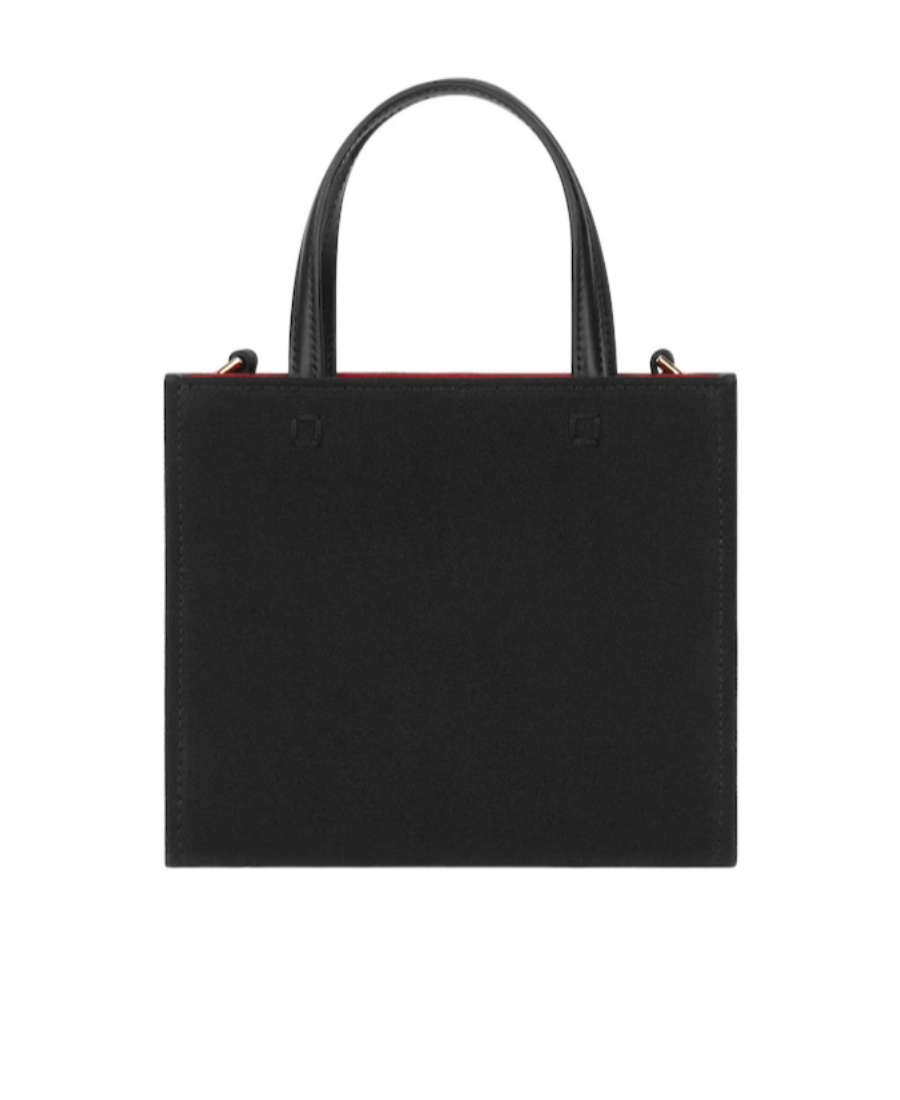 Givenchy G-tote Mini Shopping Bag In Canvas In Black