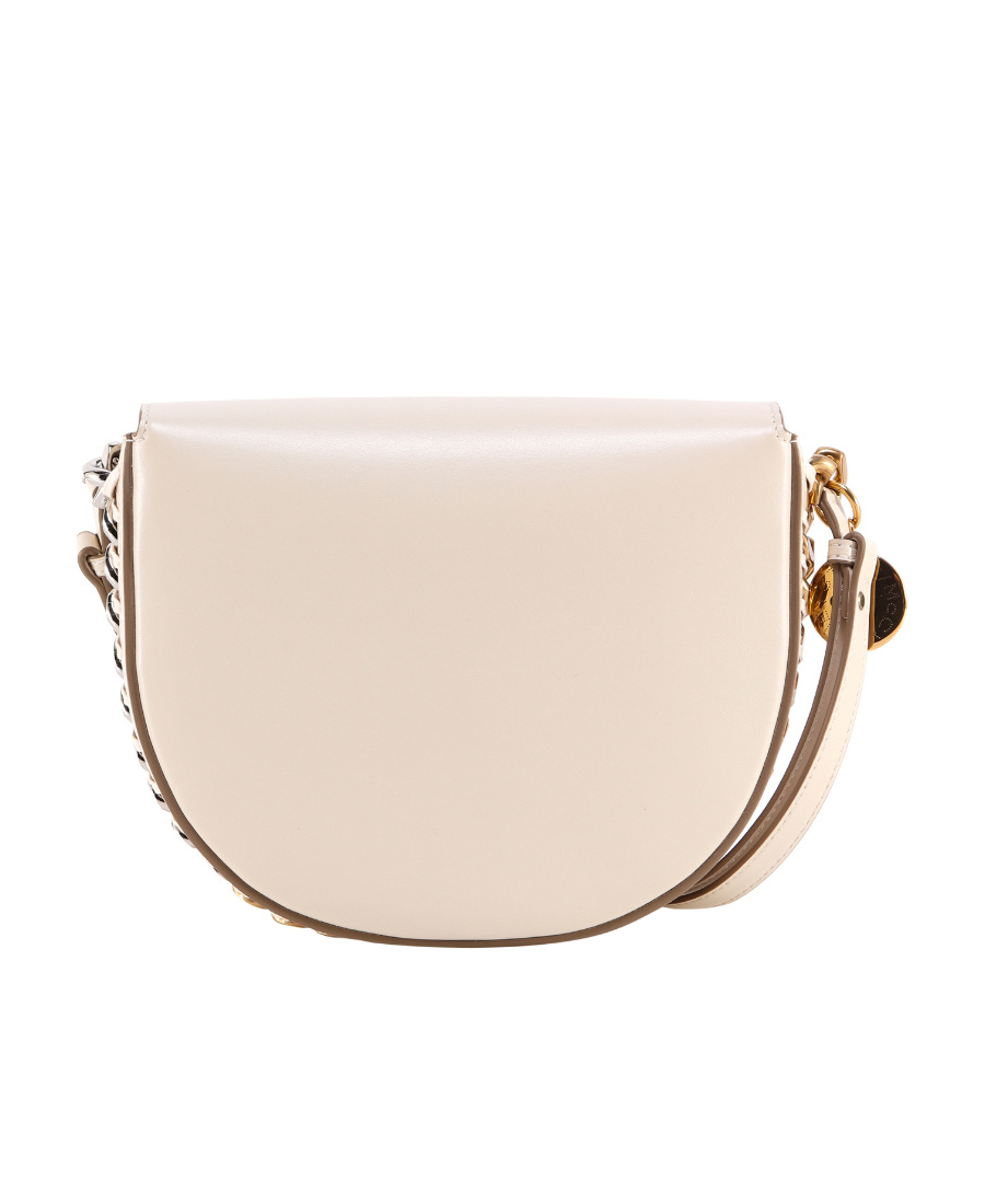 Stella Mccartney Frayme Medium Flap Shoulder Bag In Nude