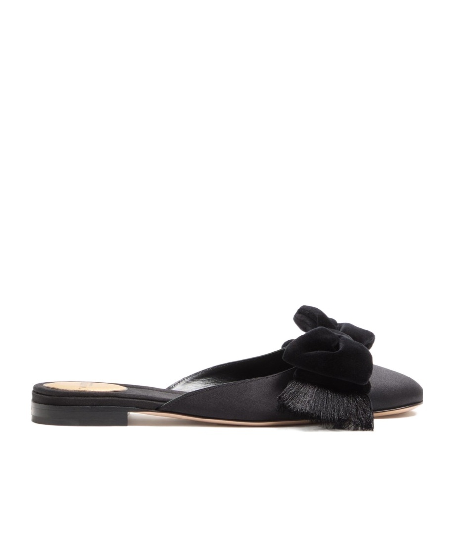 Valentino Slingback Mules In Black