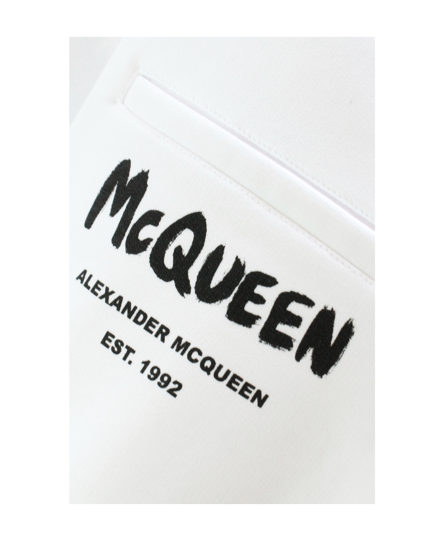 Alexander Mcqueen Logo-print Track Pants In White