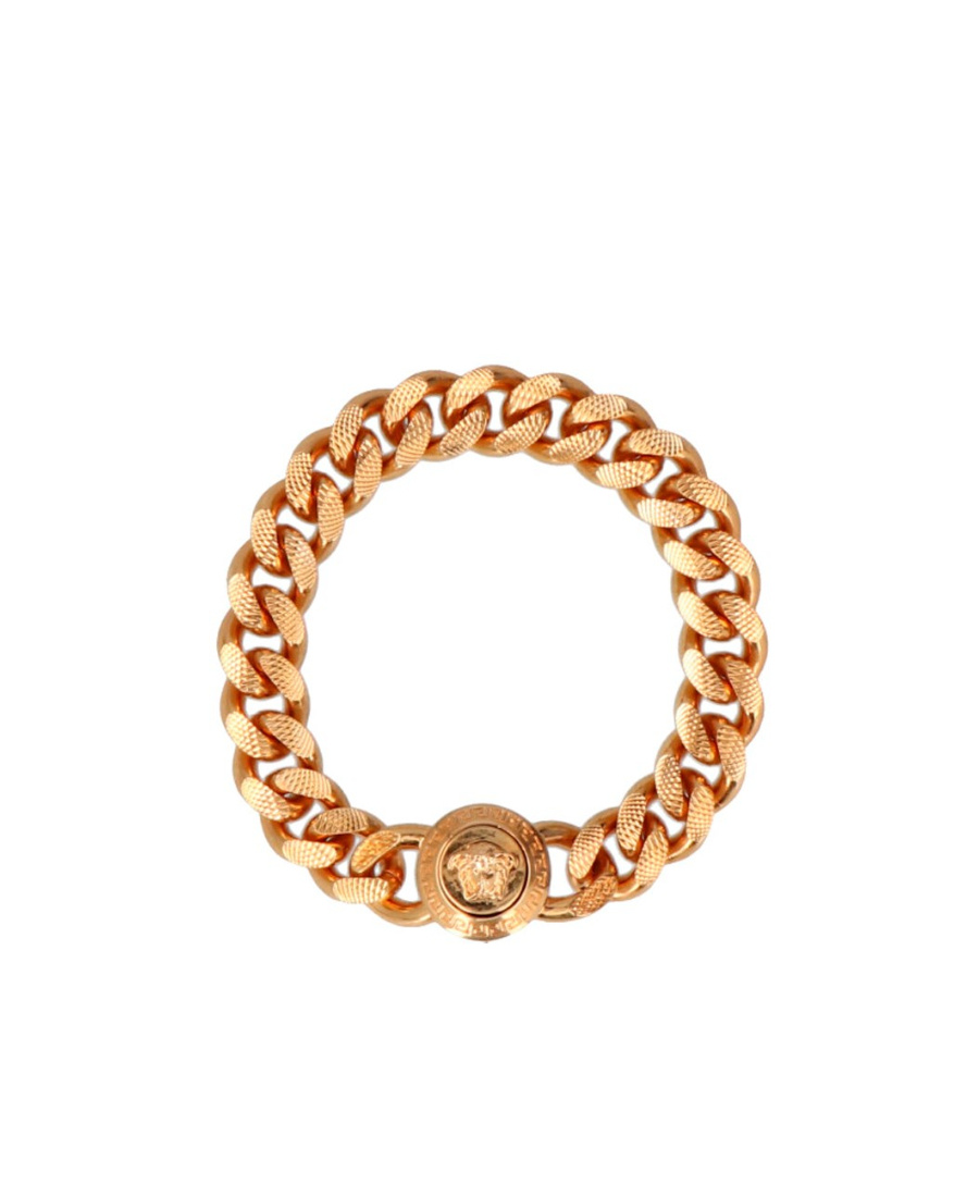 Versace Logo Bracelet In Black