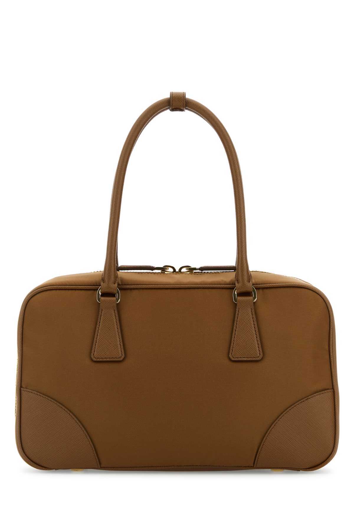 Prada Re-edition 1978 Medium Re-nylon Double Handle Bag In Brown