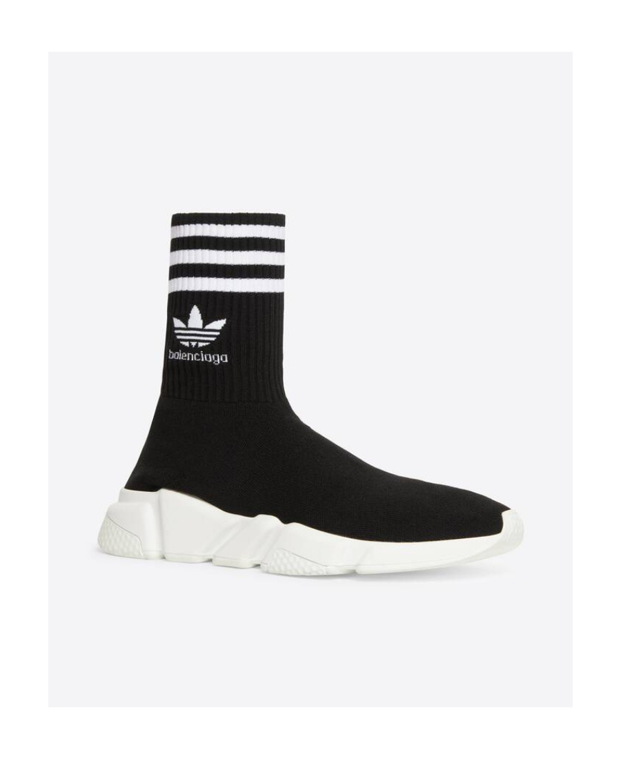 Balenciaga X Adidas Speed High-top Sneakers In Black