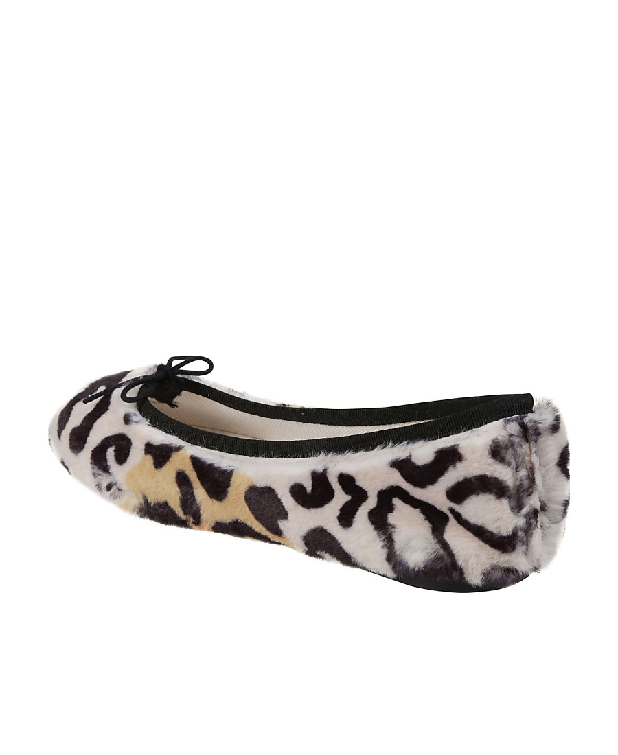 Repetto Leopard Print Ballet Shoes In Black