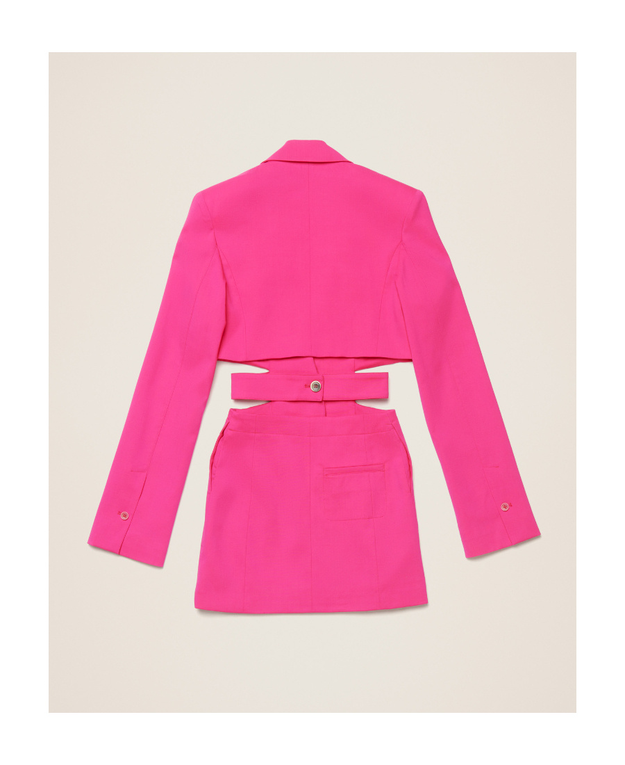 Jacquemus Cut-out Detail Dress In Pink