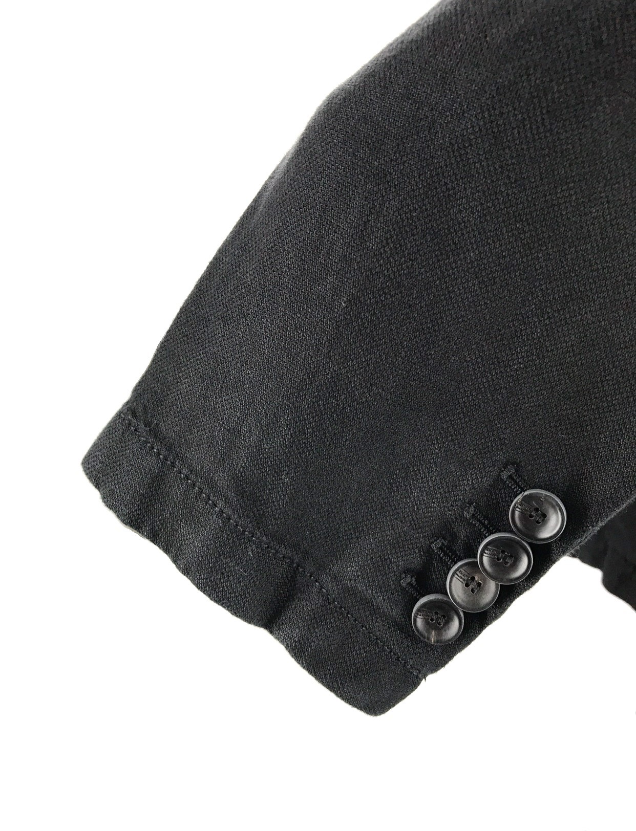 Armani Collezioni Long-sleeved Casual Jacket In Black