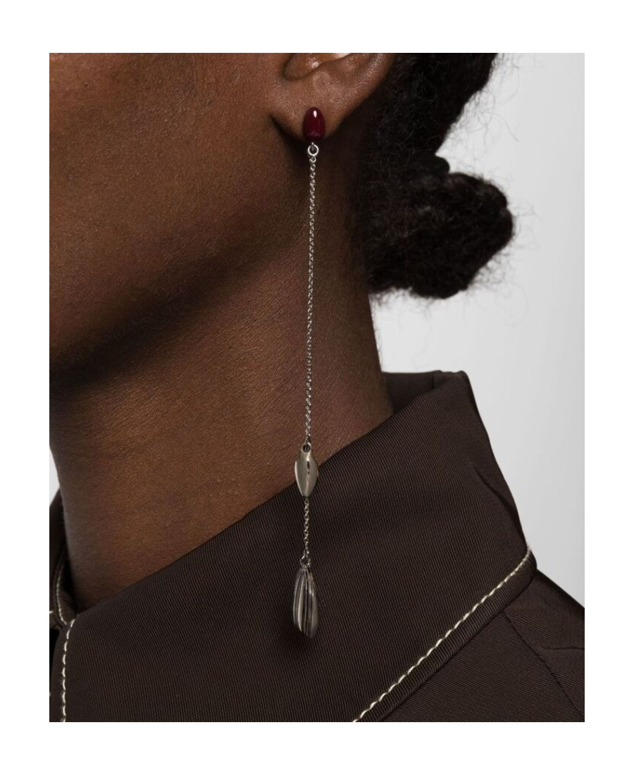 Lemaire Bead-embellished Drop Earrings In White