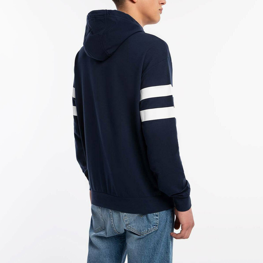 Ea7 Logo Pattern Sweater In Black