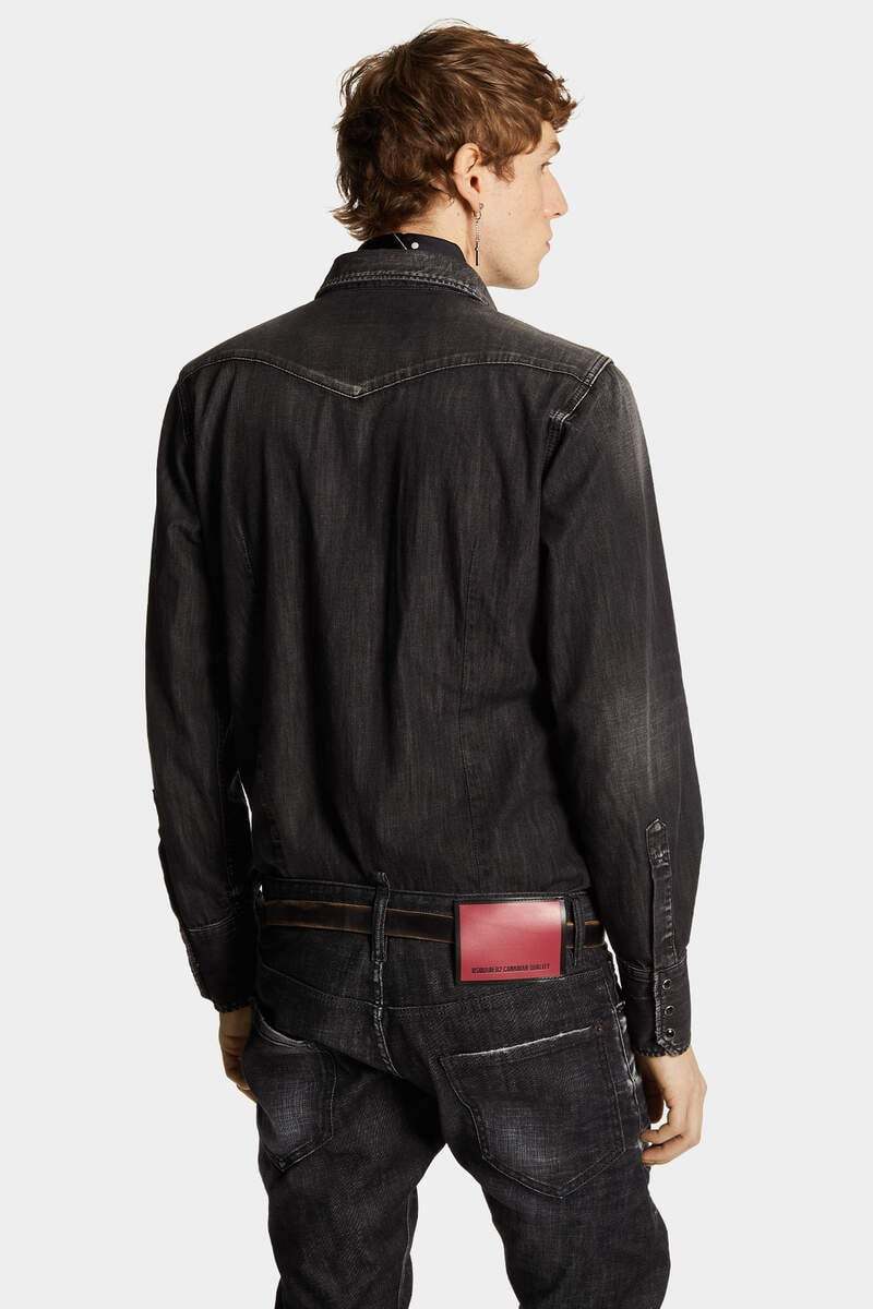 Dsquared2 Classic Western Shirt In Black