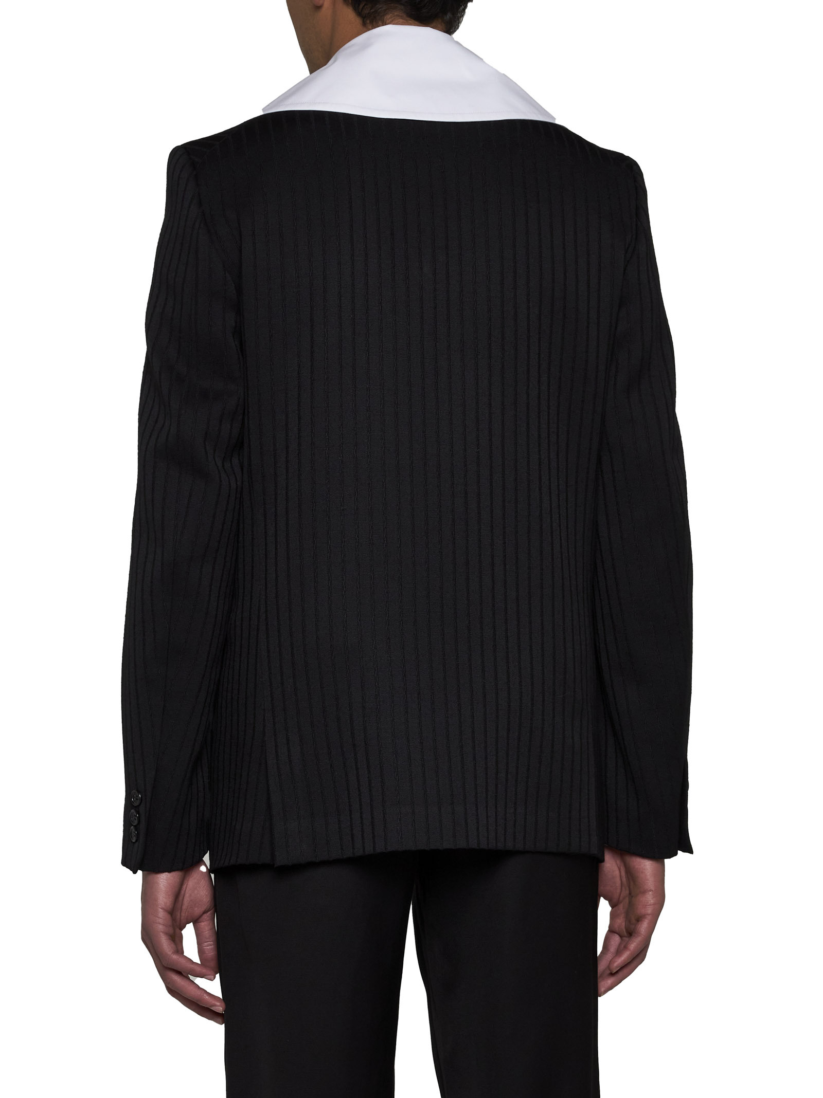 Comme Des Garçons Homme Plus Single-breasted Blazer In Black