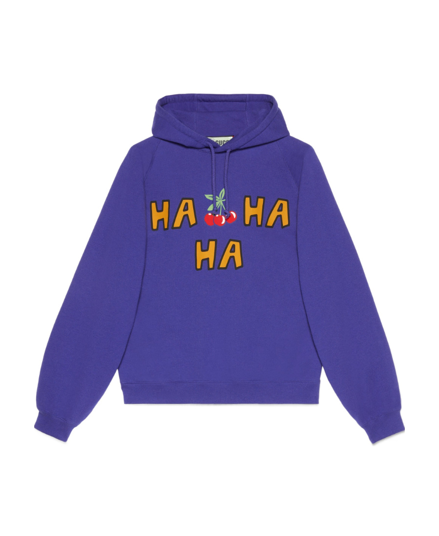 Gucci Cherry Printed Sweater In Purple