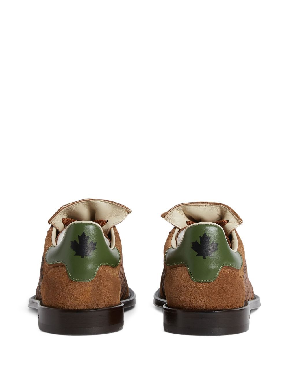 Dsquared2 Leather Derby Shoes In Brown