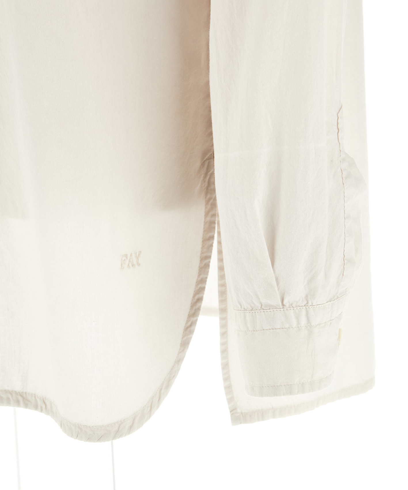 Fay Long-sleeved Shirt In White