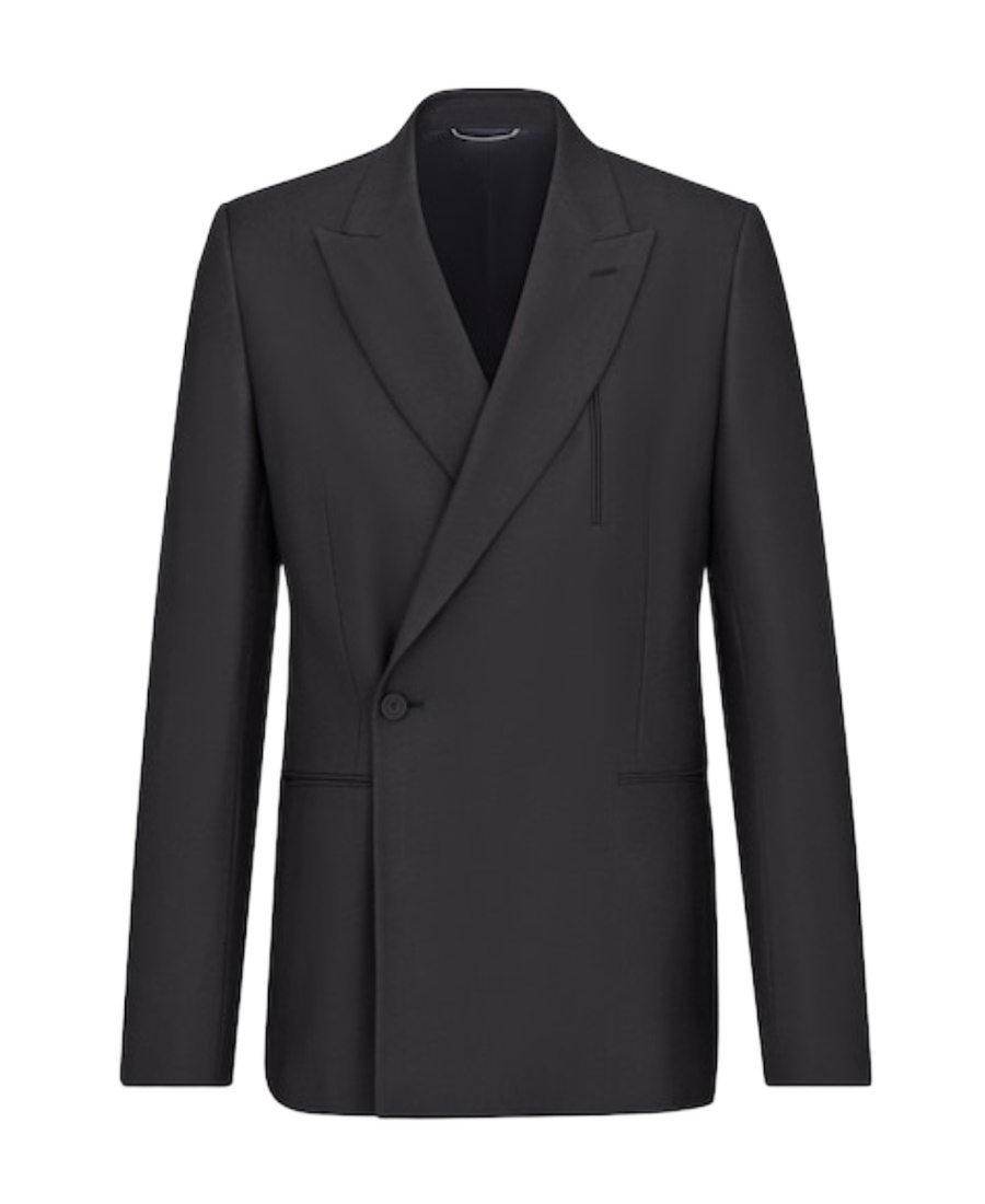 Dior Single-breasted Lapel Suit Jacket In Black