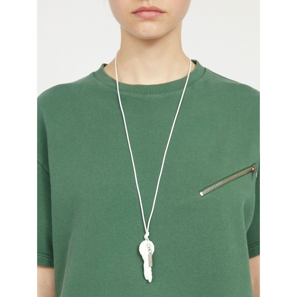 Shop Mm6 Maison Margiela Key Pendant Necklace In White