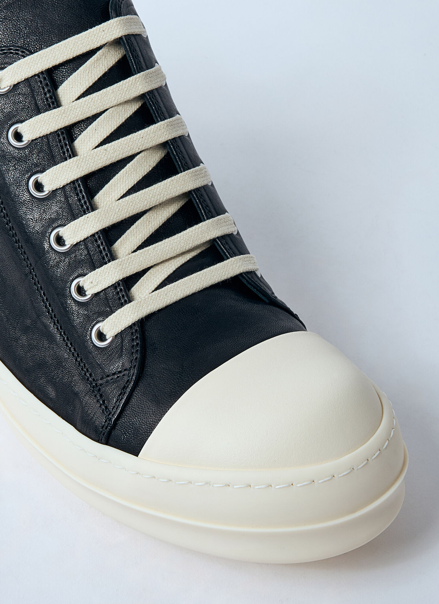 Rick Owens Lace-up Low-cut Casual Shoes In Black