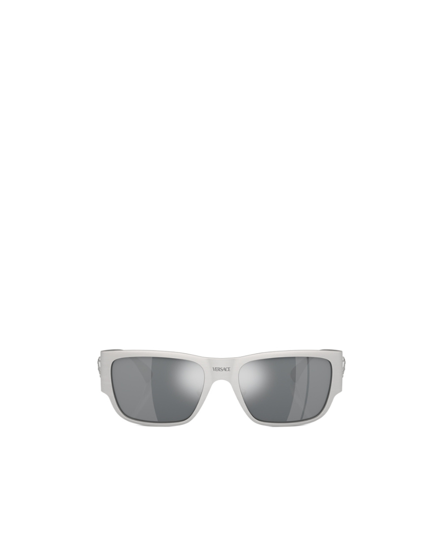 Versace Eyewear Square Frame Sunglasses In Gray