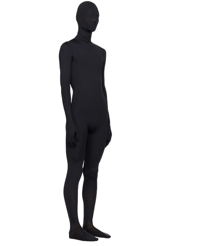 Vetements Mask-panel Skinny Jumpsuit In Black