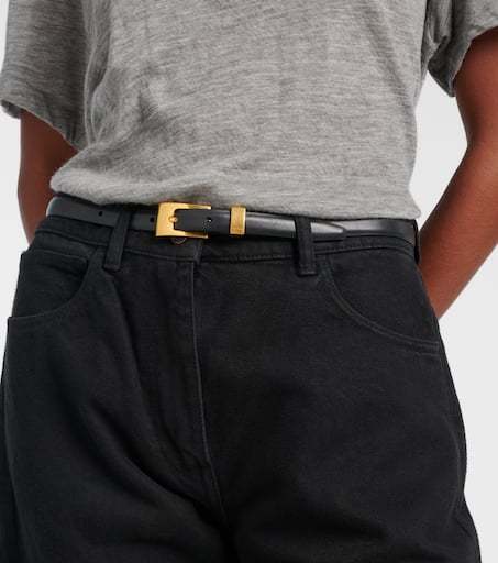 The Row Buckle Belt In Black