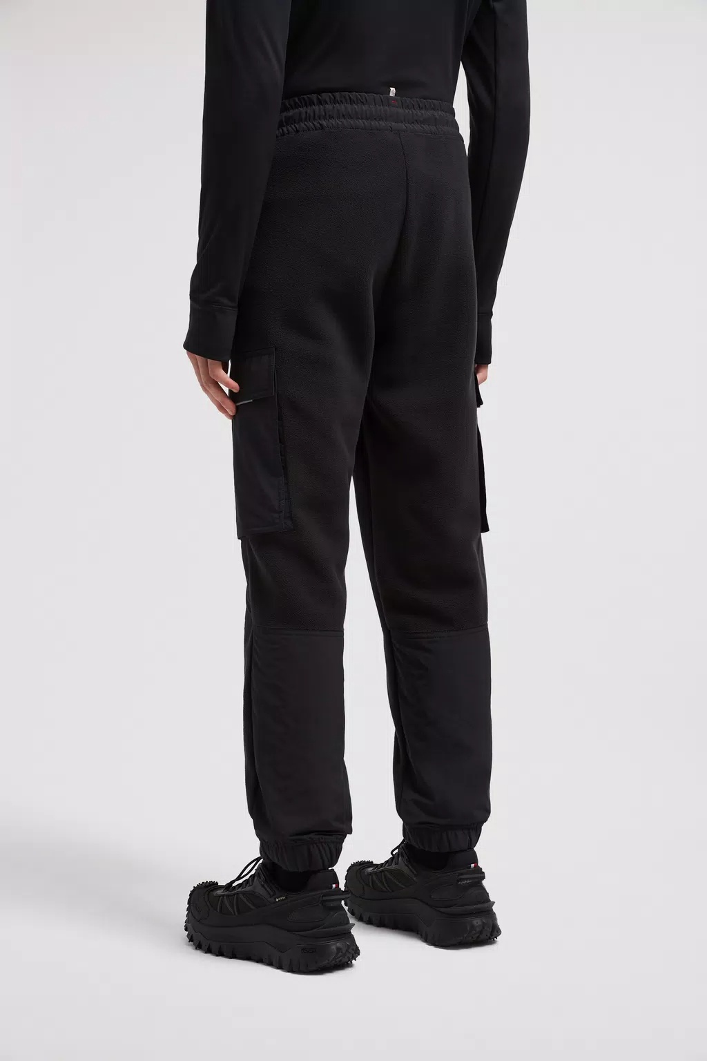Moncler Fleece Track Pants In Black
