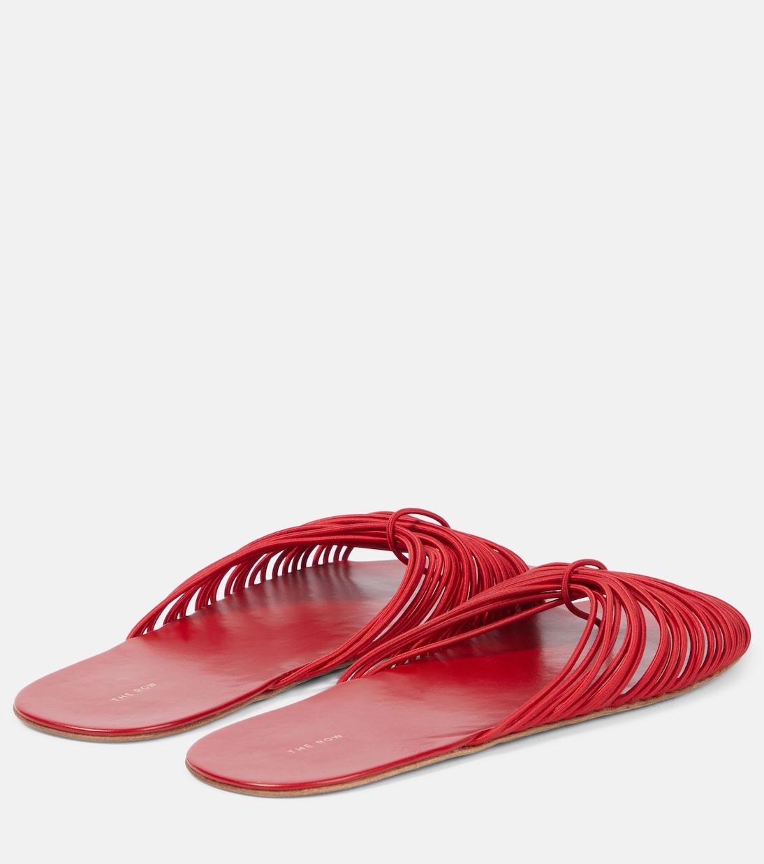 The Row Sara Stretch-leather Slides In Multi