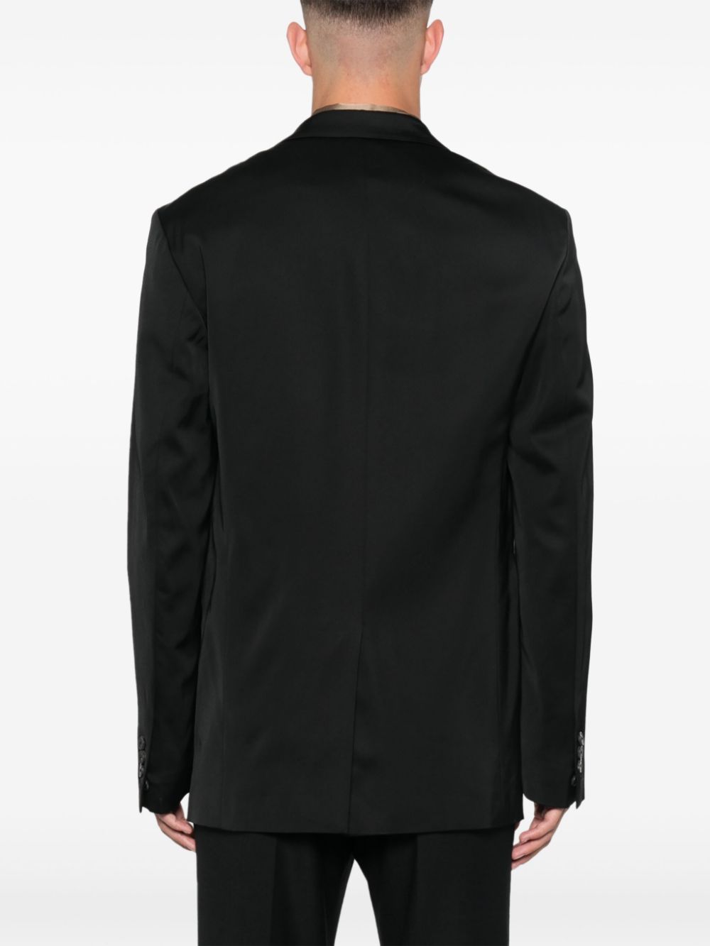 Dries Van Noten Long-sleeved Suit Coat In Black