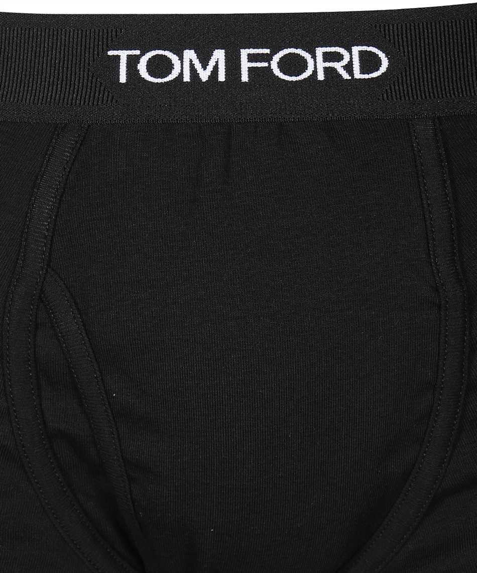 Tom Ford Cotton Blend Boxer Briefs In Black