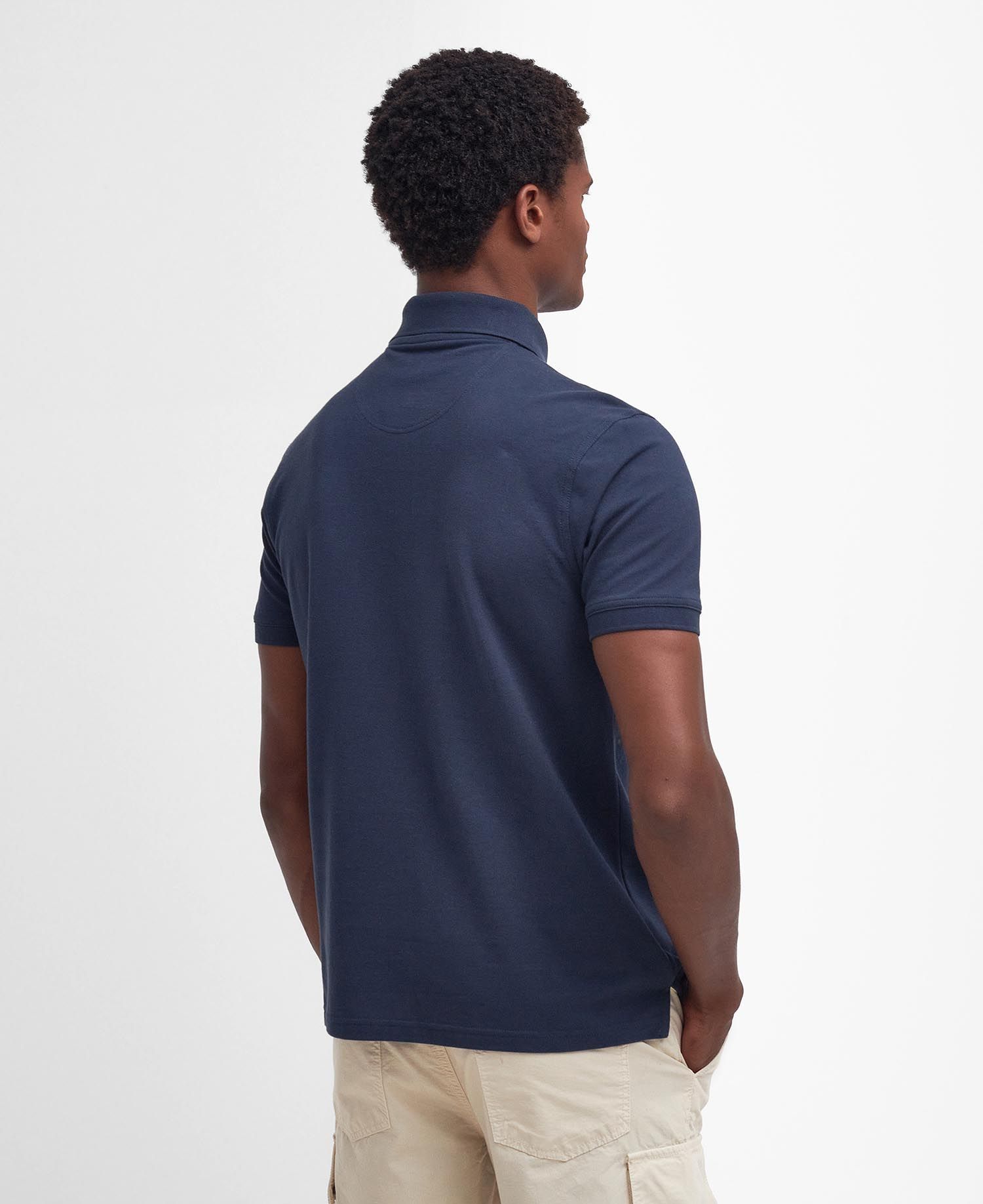 Barbour Short-sleeved Polo Shirt In Blue