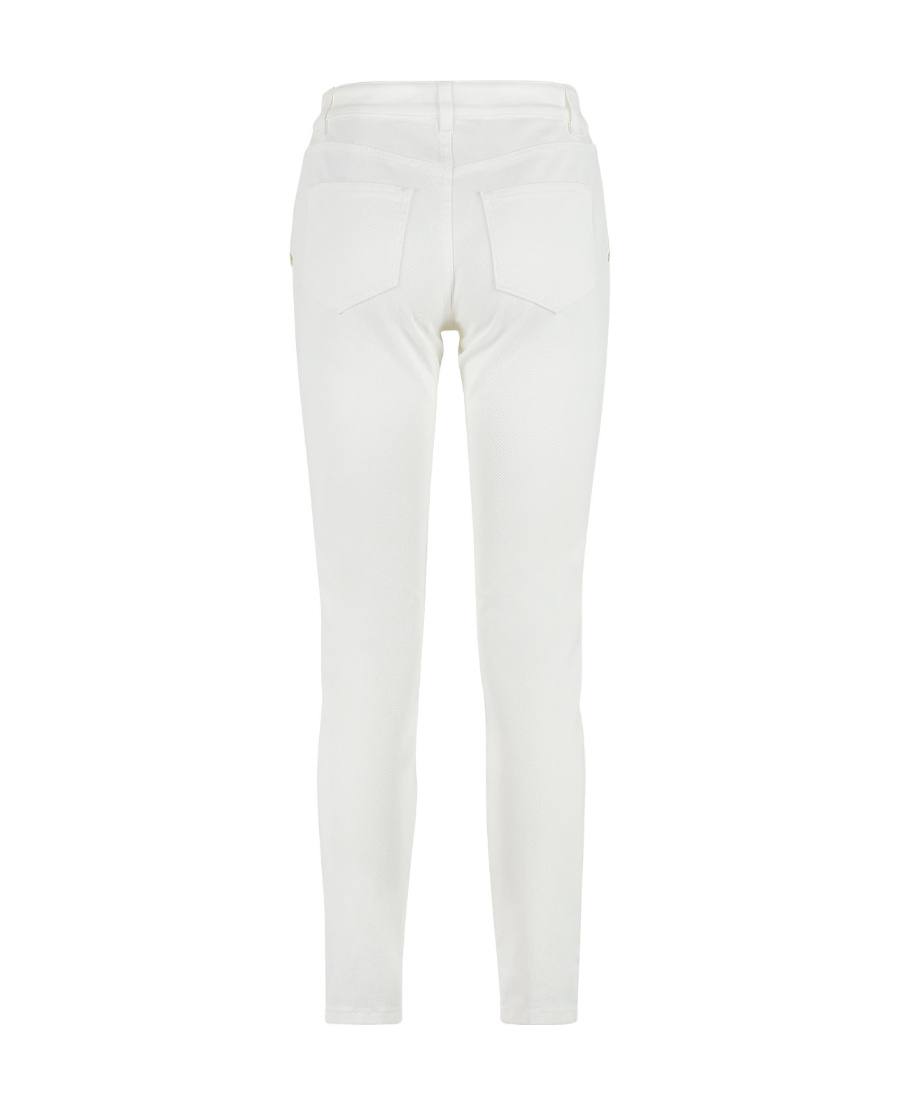 Shop Tom Ford Zip-detailed Tapered Jeans In White