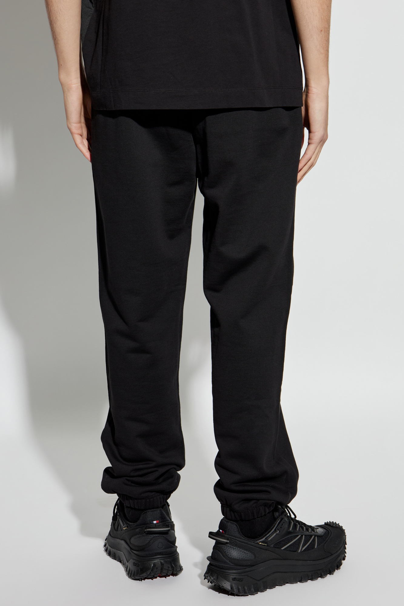 Moncler Tapered Track Pants In Black