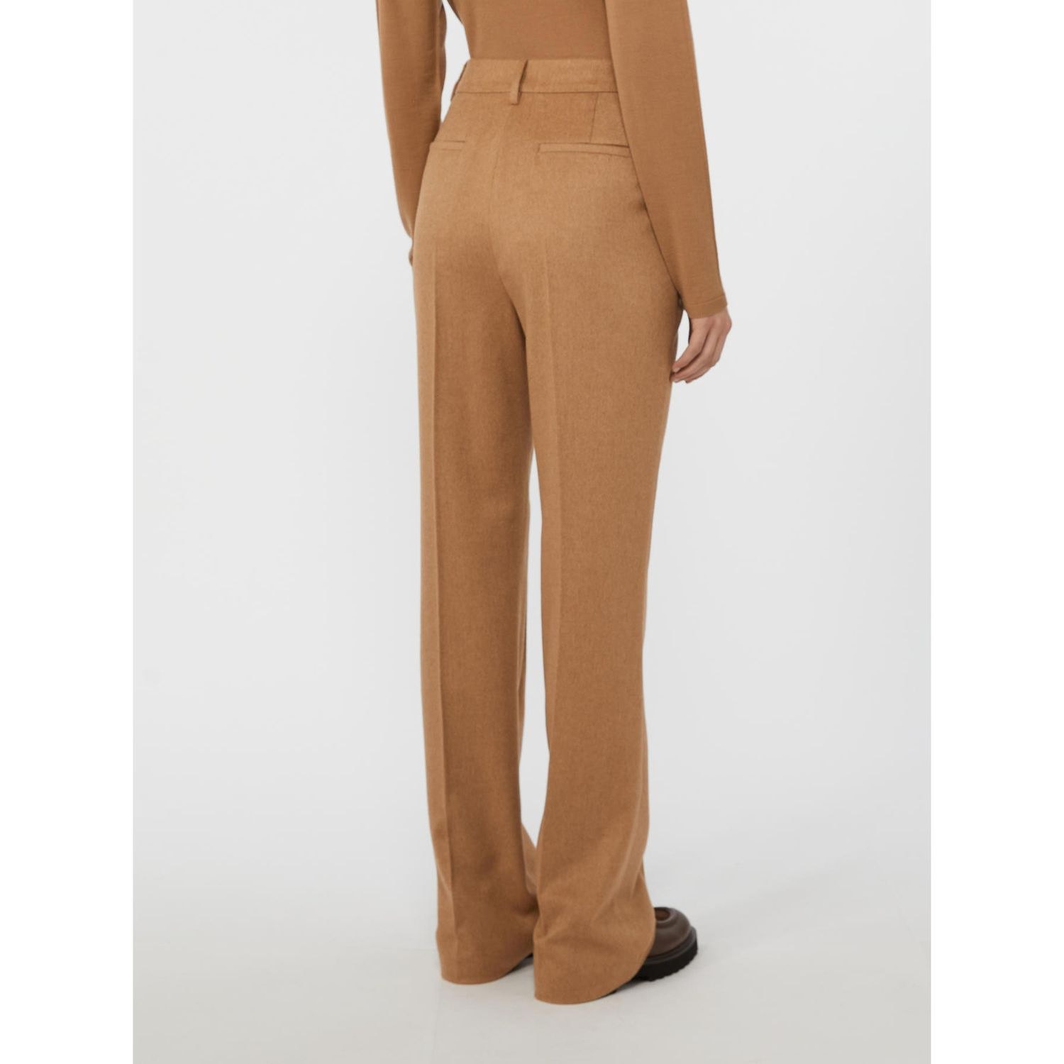 Max Mara Belt Loops Slacks In Brown