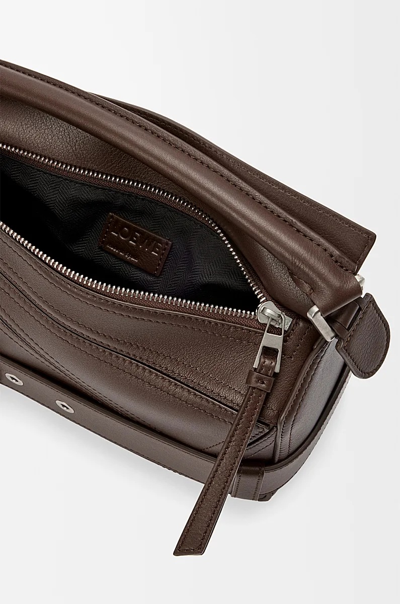 Loewe Puzzle Biker Top-handle Bag In Shiny Leather