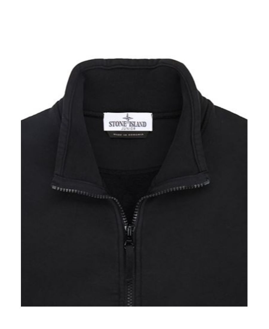 Stone Island Long-sleeved Cardigan Sweater In Black