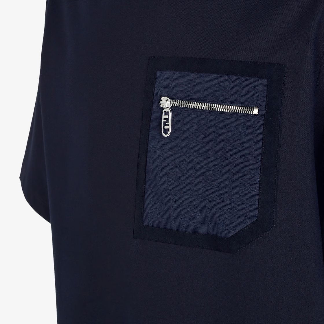Fendi Pocket T-shirt In Black