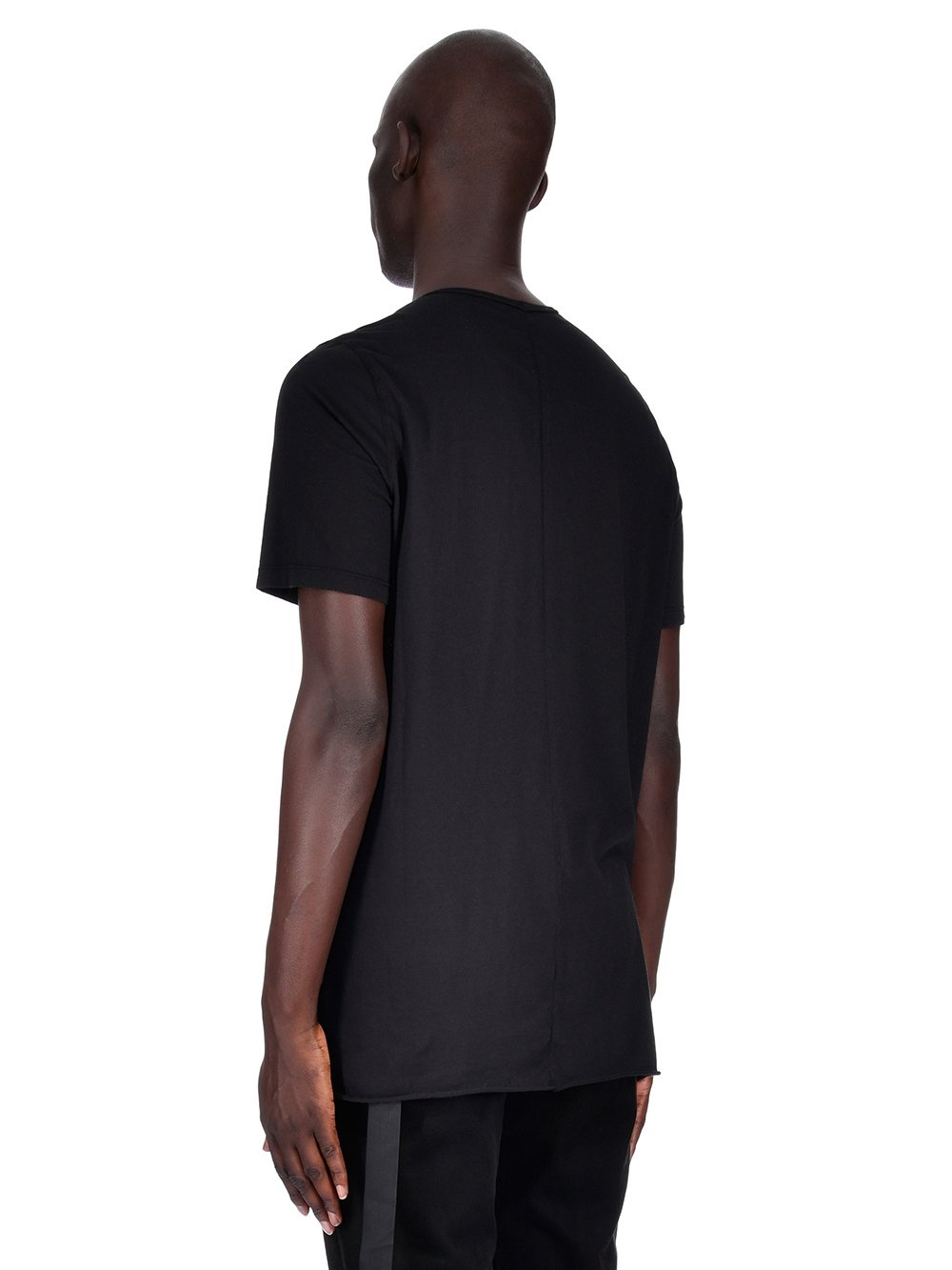 Rick Owens Drkshdw Black Plain Knitted T-shirt In Black