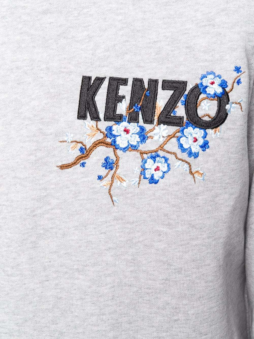 Kenzo Logo Round Neck Pullover In White