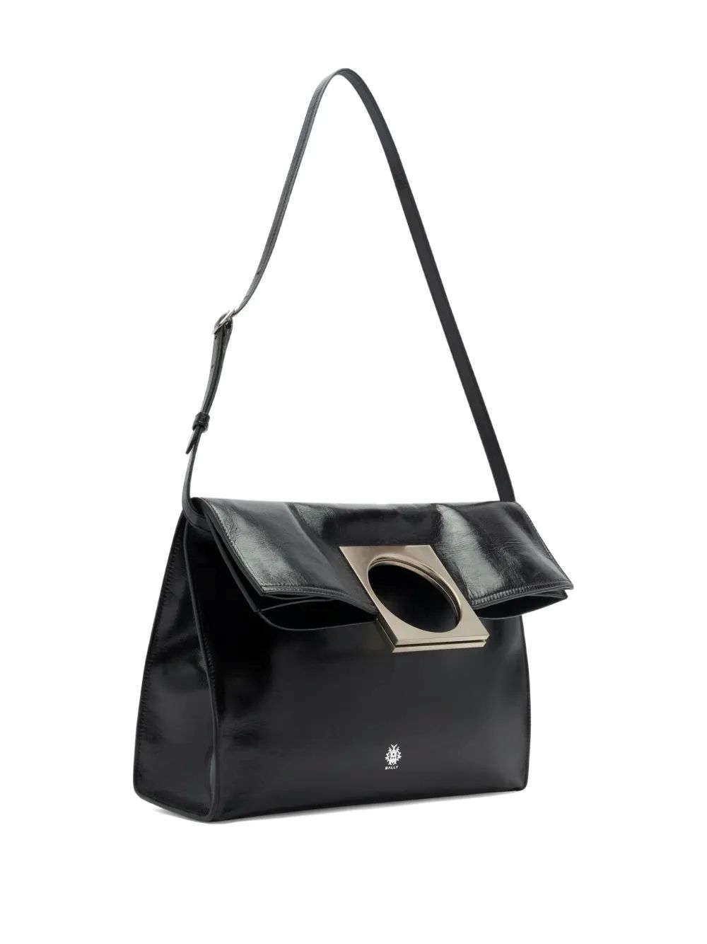 Bally Anni Foldable Leather Tote Bag In Black