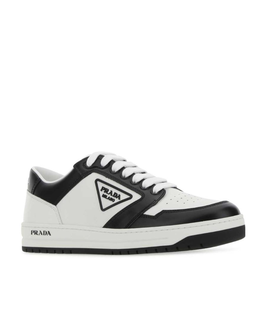 Prada Action Colour-block Low-top Sneakers In White