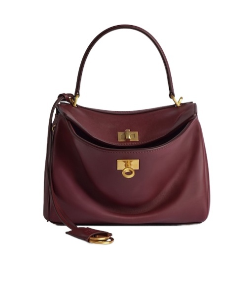 Balenciaga Women's Rodeo Small Handbag In Dkburgundy