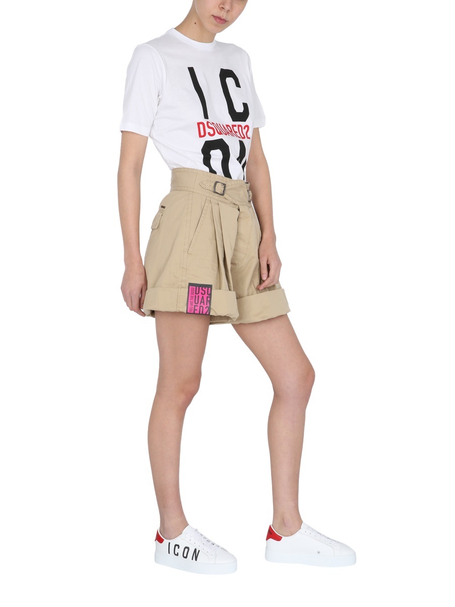 Dsquared2 Dsquared Women Cargo Shorts In Nude