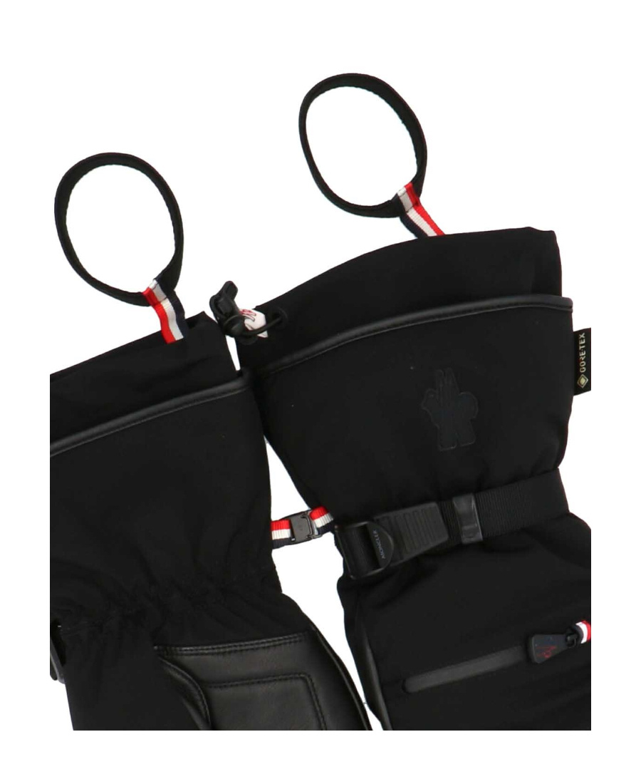 Moncler Logo Padded Gloves In Black